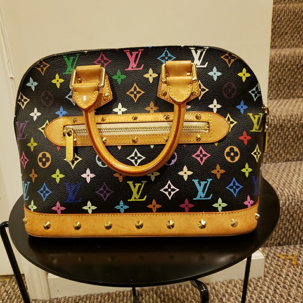 Authentic Louis Vuitton multi color purse